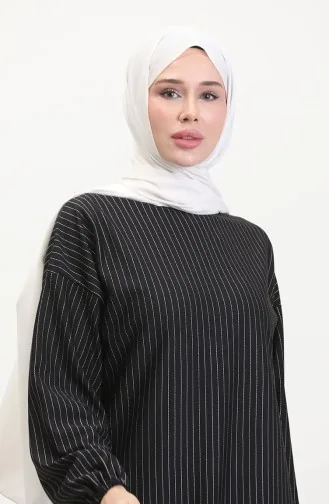 Striped Tunic 1028-02 Black 1028-02