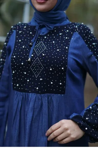 Robe Hijab Bleu Foncé 641