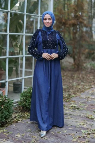Robe Hijab Bleu Foncé 641