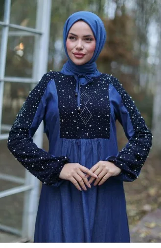 Robe Hijab Bleu Foncé 641