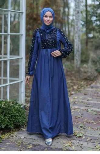 Robe Hijab Bleu Foncé 641