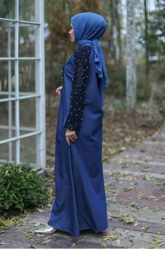 Robe Hijab Bleu Foncé 641