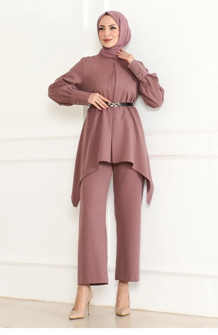 Costume Détail Ceinture Dusty Rose 19001 15347