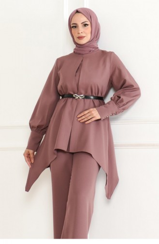 Costume Détail Ceinture Dusty Rose 19001 15347