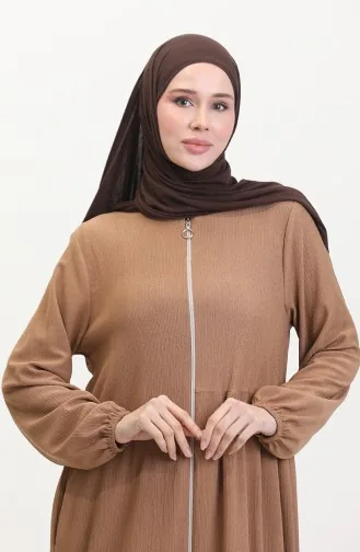 Büzgülü Ferace 1027-06 Vizon