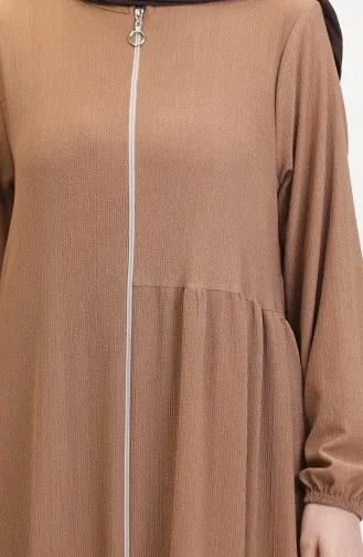 Büzgülü Ferace 1027-06 Vizon