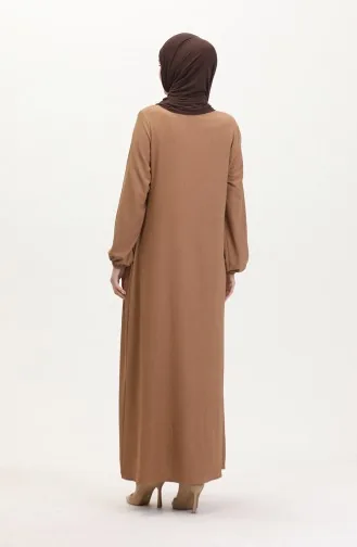 Büzgülü Ferace 1027-06 Vizon