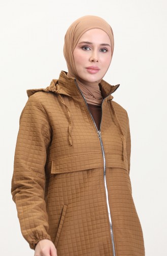Cap Met Capuchon En Ritssluiting 0541-01 Geelbruin 0541-01