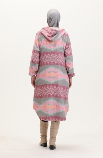 Hooded Lumberjack Winter Coat 0544-02 Dusty Rose Green 0544-02
