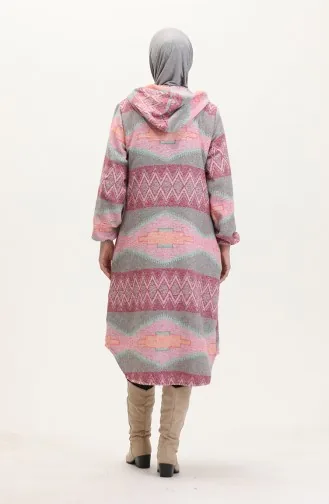 Hooded Lumberjack Winter Coat 0544-02 Dusty Rose Green 0544-02