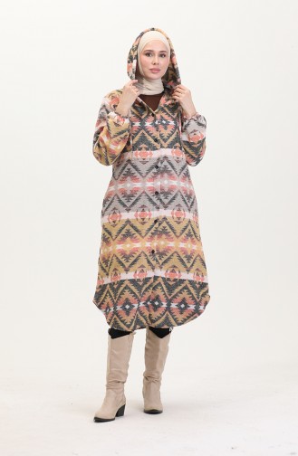 Manteau Hiver Bûcheron A Capuche 0543-01 Moutarde Vison 0543-01