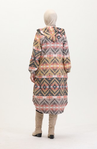 Manteau Hiver Bûcheron A Capuche 0543-01 Moutarde Vison 0543-01