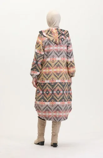 Houthakkerswinterjas Met Capuchon 0543-01 Mosterd Mink 0543-01