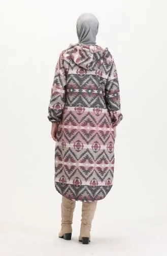 Hooded Lumberjack Winter Coat 0543-02 Mink Rose Dusty 0590-02