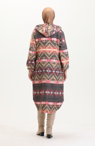 Hooded Lumberjack Winter Coat 0543 Mustard Smoke 054303
