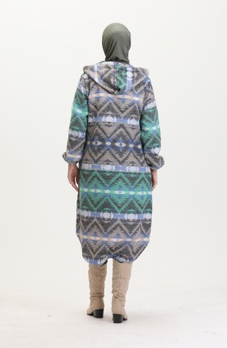Hooded Lumberjack Winter Coat 0543-04 Saks Green 0543-04