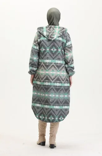 Holzfäller-Wintermantel Mit Kapuze 0543-05 Grüngrau 0543-05