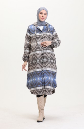 Hooded Lumberjack Winter Coat 0543-06 Saks Mink 0543-06