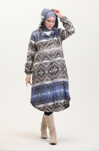 Hooded Lumberjack Winter Coat 0543-06 Saks Mink 0543-06