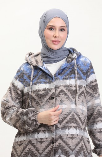 Hooded Lumberjack Winter Coat 0543-06 Saks Mink 0543-06