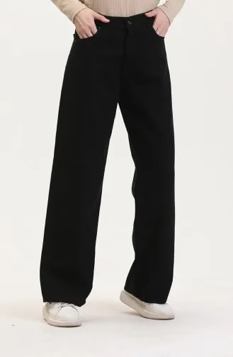 Jeans Mit Taschen 1297-01 Schwarz 1297-01