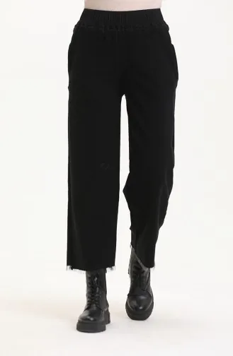 Beli Lastikli Kot Pantolon 1793HY-01 Siyah