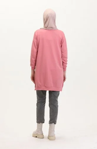 Printed Sweatshirt 0539-03 Dusty Rose 0539-03