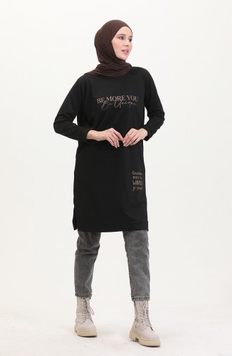 Printed Sweatshirt 0540-01 Black 0540-01