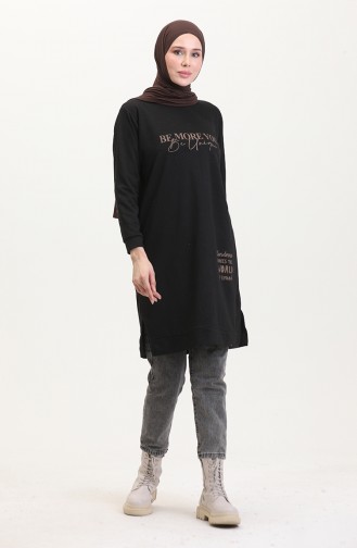 Printed Sweatshirt 0540-01 Black 0540-01