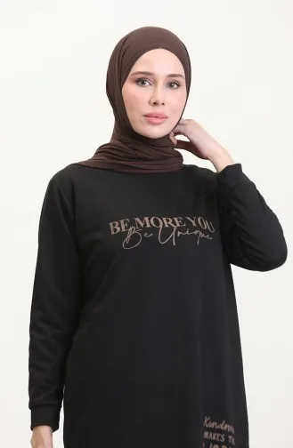 Sweat Imprimé 0540-01 Noir 0540-01