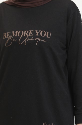 Printed Sweatshirt 0540-01 Black 0540-01