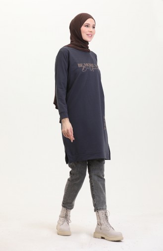 Sweat Imprimé 0540-02 Bleu Marine Foncé 0540-02