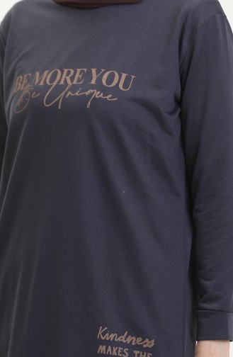 Sweat Imprimé 0540-02 Bleu Marine Foncé 0540-02