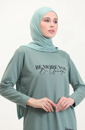 Sweat Imprimé 0540-04 Vert 0540-04