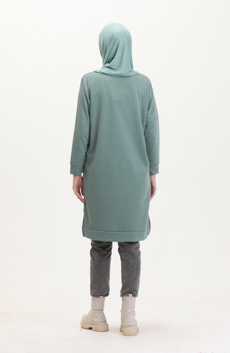 Printed Sweatshirt 0540-04 Almond Green 0540-04