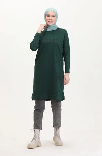 Sweat Imprimé 0540-05 Vert Emeraude 0540-05