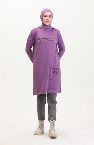 Printed Sweatshirt 0540-07 Lilac 0540-07