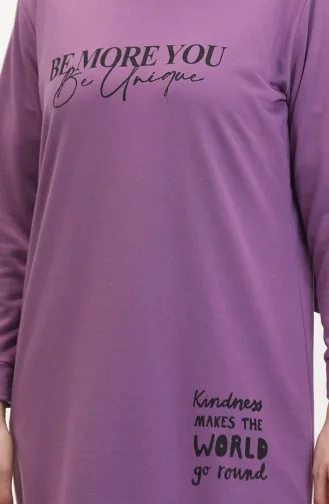 Printed Sweatshirt 0540-07 Lilac 0540-07