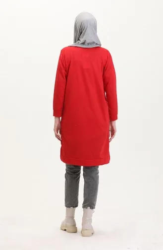 Sweatshirt Met Print 0540-10 Rood 0540-10