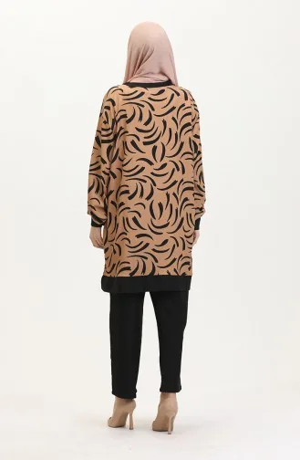 Tunik Pantolon İkili Takım 0545-03 Sütlü kahve