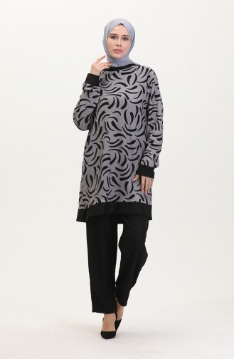 Tunik Pantolon İkili Takım 0545-05 Gri