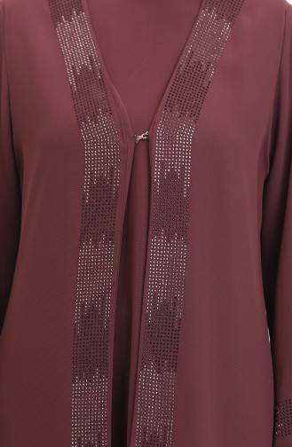 Ensemble Deux Pièces Robe Gilet Grande Taille 6140-01 Carreau 6140-01