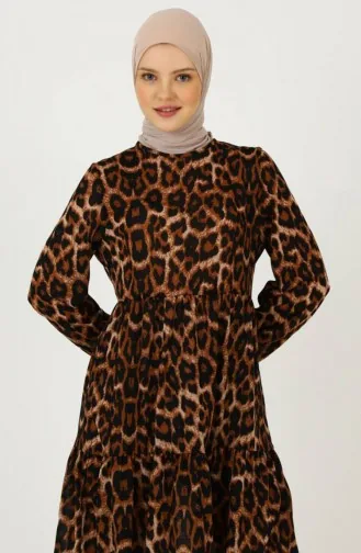 Tuniek Met Luipaardmotief 0701-04 Bruin 0701-04
