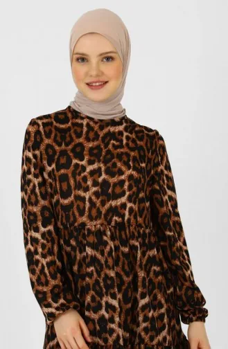 Tuniek Met Luipaardmotief 0701-04 Bruin 0701-04