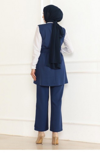 Costume Double Détail Ceinture Indigo 19232 15356
