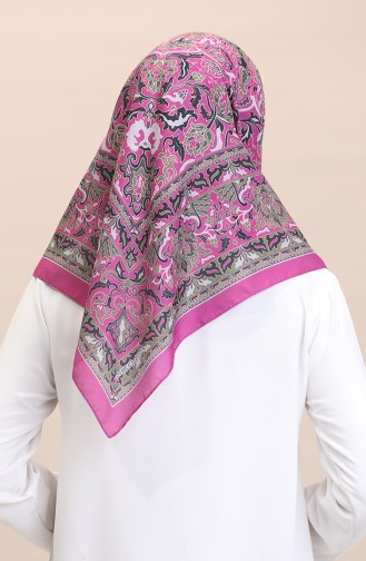 Echarpe Douce A Motifs Ethnique 90180-06 Fuchsia 90180-06