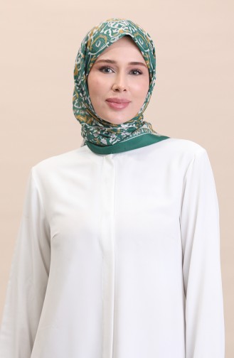إيشارب سوفت منقوش 90180-11 أخضر زمردي 90180-11