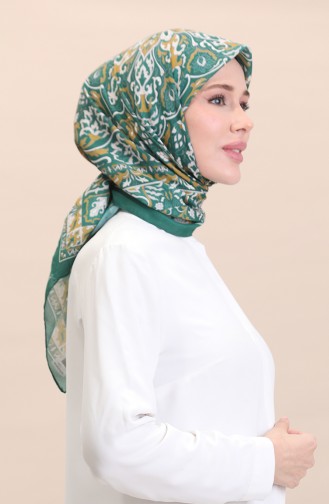 إيشارب سوفت منقوش 90180-11 أخضر زمردي 90180-11