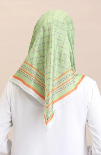 Soft Cotton Scarf 19091-08 Oil Green Purple 19091-08