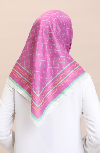 Echarpe Coton Doux 19091-15 Vert Fuchsia 19091-15